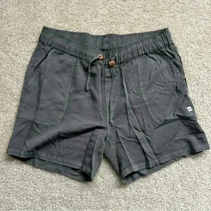 Tentree Casual Instow Summer Shorts 5” Dark Sage Women’s Size XL Drawstring